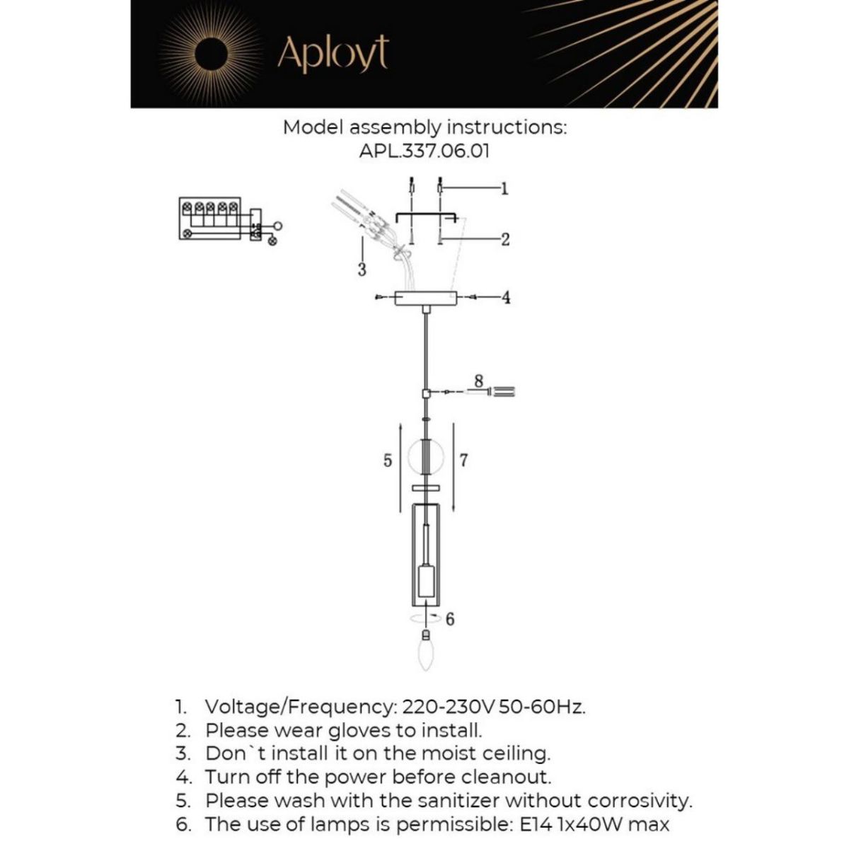 Подвесной светильник Aployt Izidora APL.337.06.01 Подвесной светильник Aployt Izidora APL.337.06.01