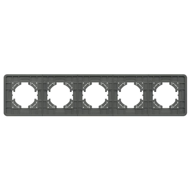 Рамка на 5 постов стеклянная Arlight FRM-OMALI-GS-5-GR 049706