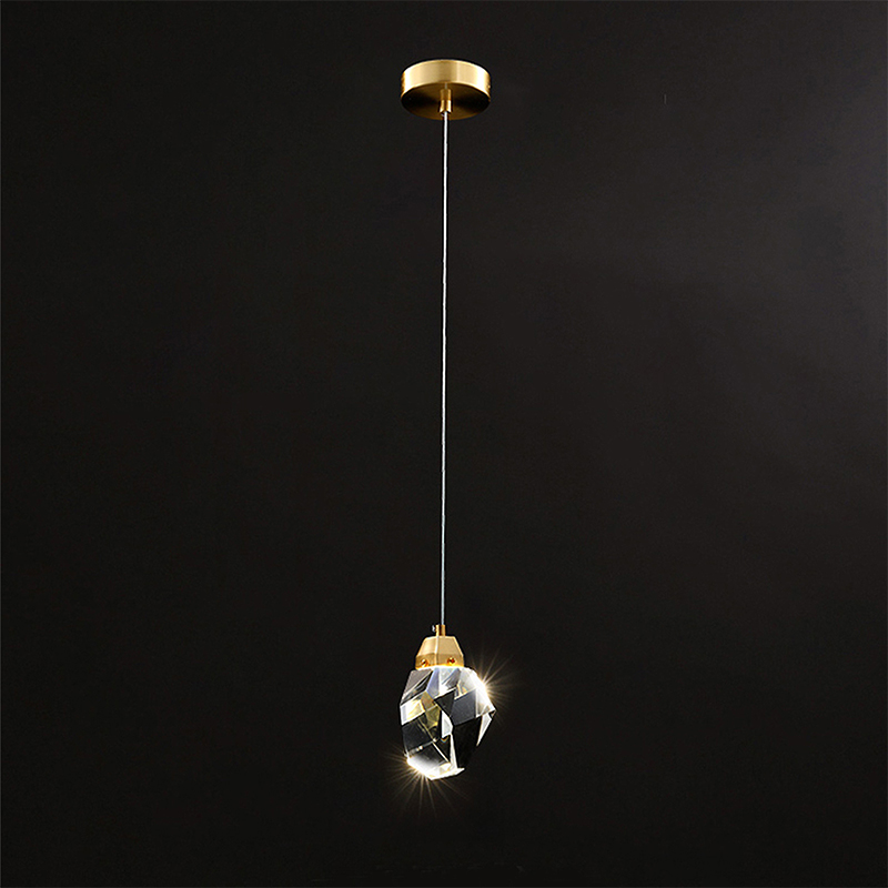 Подвесной светильник Delight Collection Crystal rock OM820083-1G (MD-020B-1 gold) Подвесной светильник Delight Collection Crystal rock OM820083-1G (MD-020B-1 gold)