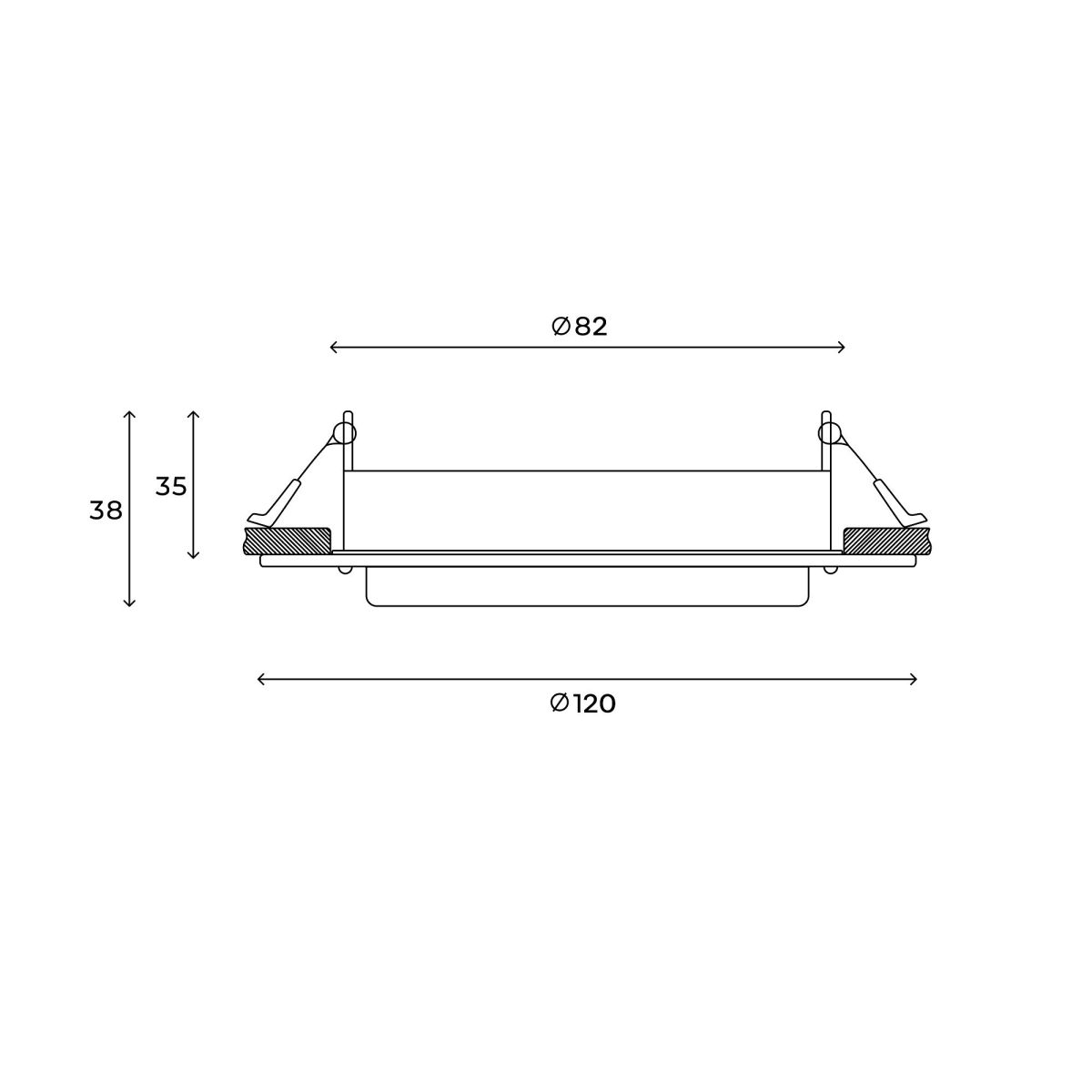 Встраиваемый светильник Hesby Lighting Aurora HSBL_0132 Встраиваемый светильник Hesby Lighting Aurora HSBL_0132