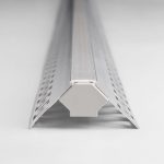 Профиль встраиваемый угловой алюминиевый с экраном Elektrostandard внешний угол LL-2-ALP015 4690389170584