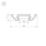 Профиль Arlight PHS-A-2000 ANOD 013215