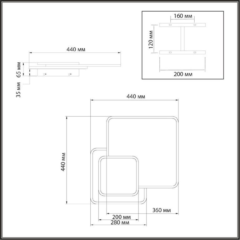 Потолочный светильник Sonex Pine 7737/60L