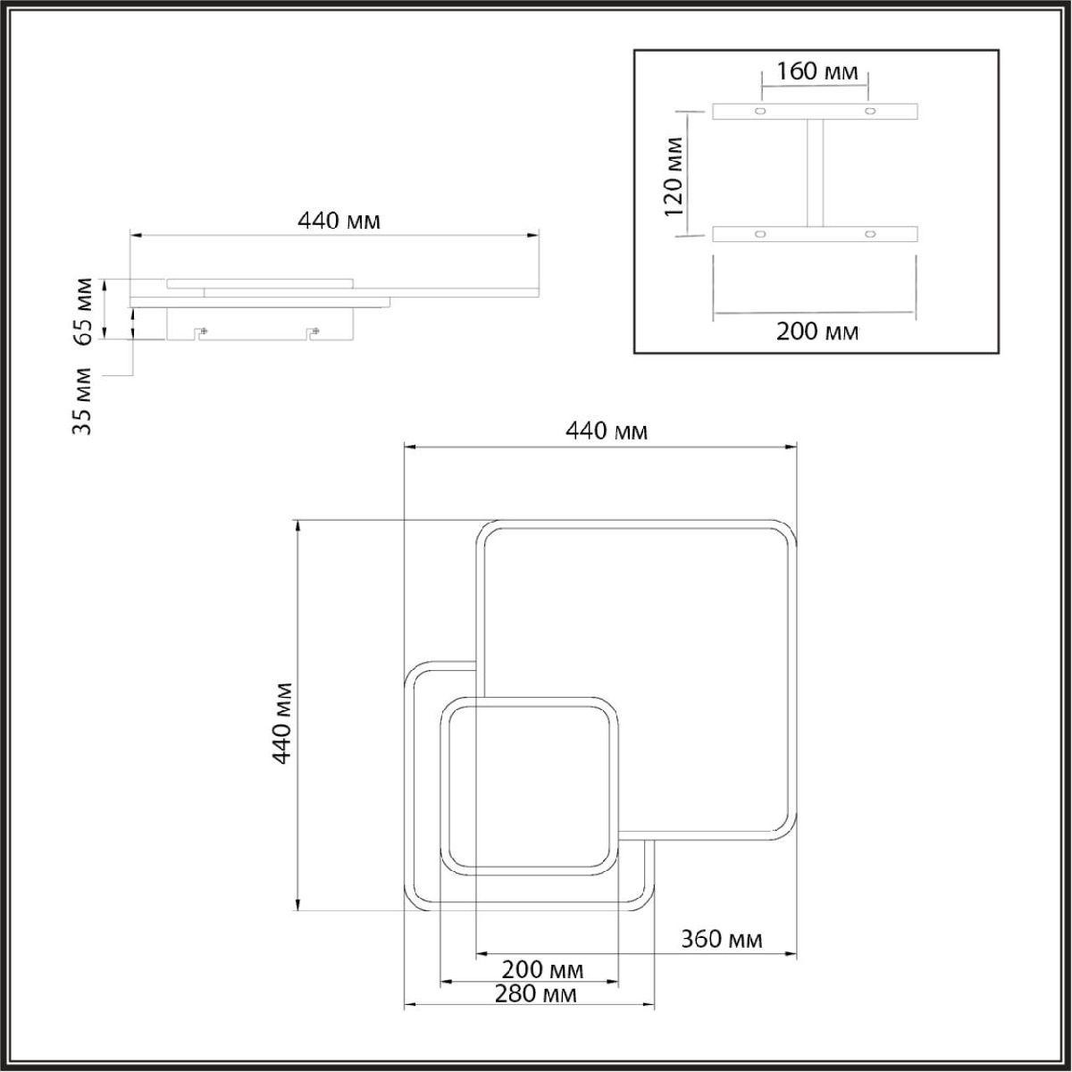 Потолочный светильник Sonex Pine 7737/60L Потолочный светильник Sonex Pine 7737/60L