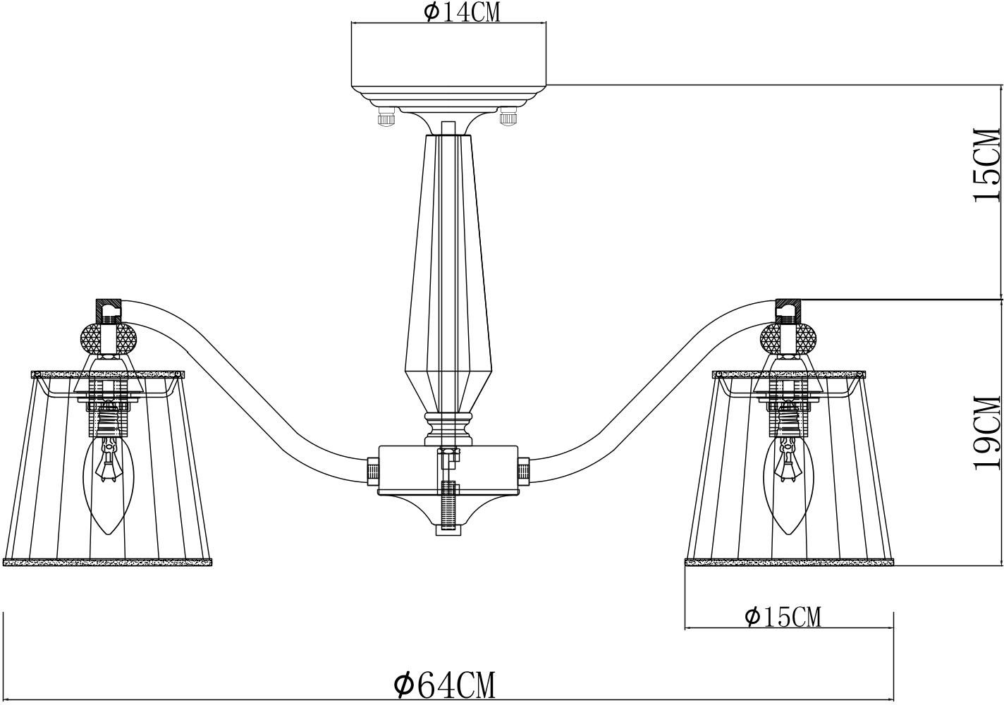Потолочная люстра Arte Lamp Talitha A4047PL-5CC Потолочная люстра Arte Lamp Talitha A4047PL-5CC