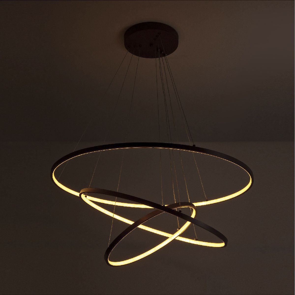 Подвесная люстра LED4U L5053-80-60-40 BR Подвесная люстра LED4U L5053-80-60-40 BR