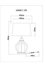 Настольная лампа ARTE Lamp A5059LT-1PB