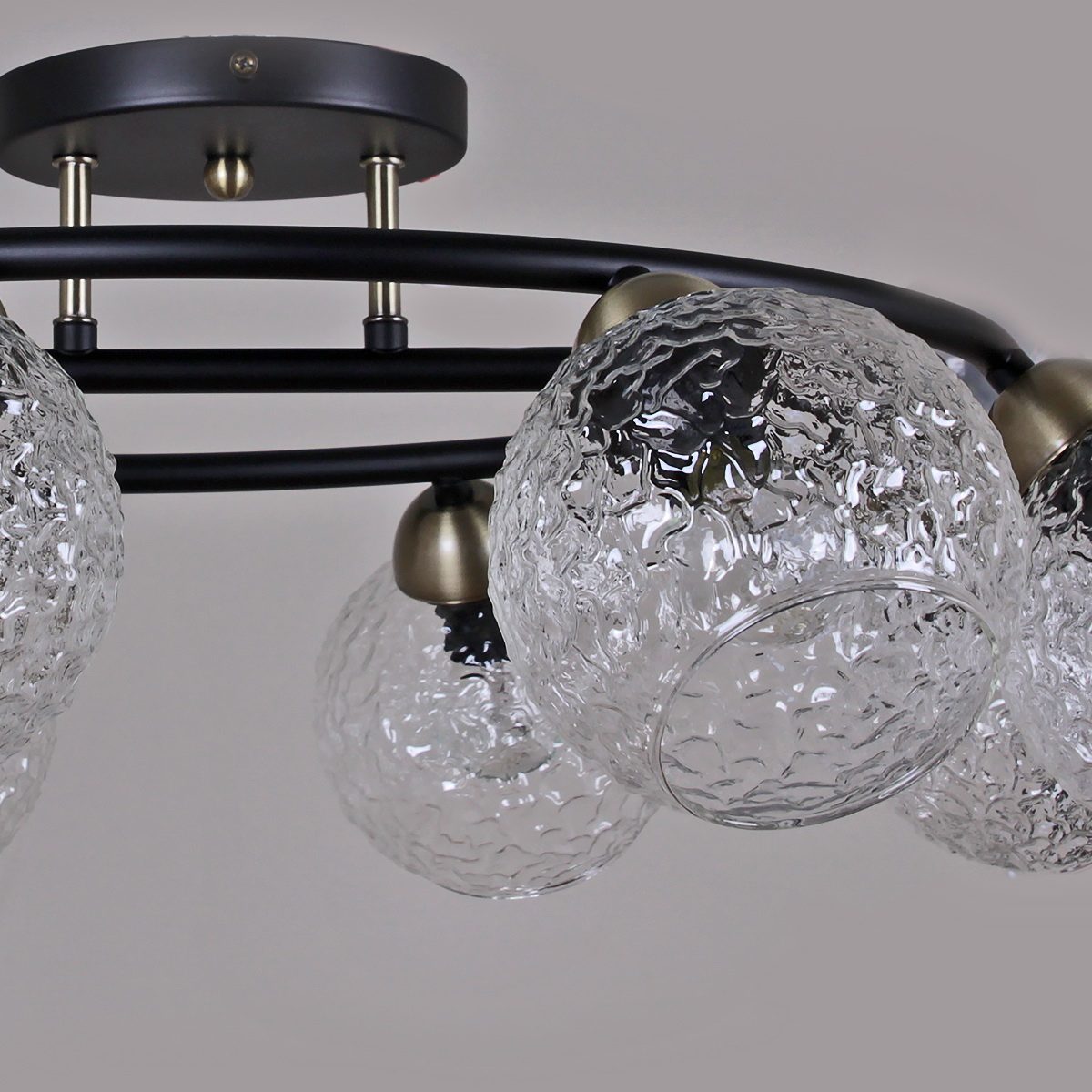 Люстра на штанге Illumico IL0296-8CSQ-79 BK AB Люстра на штанге Illumico IL0296-8CSQ-79 BK AB