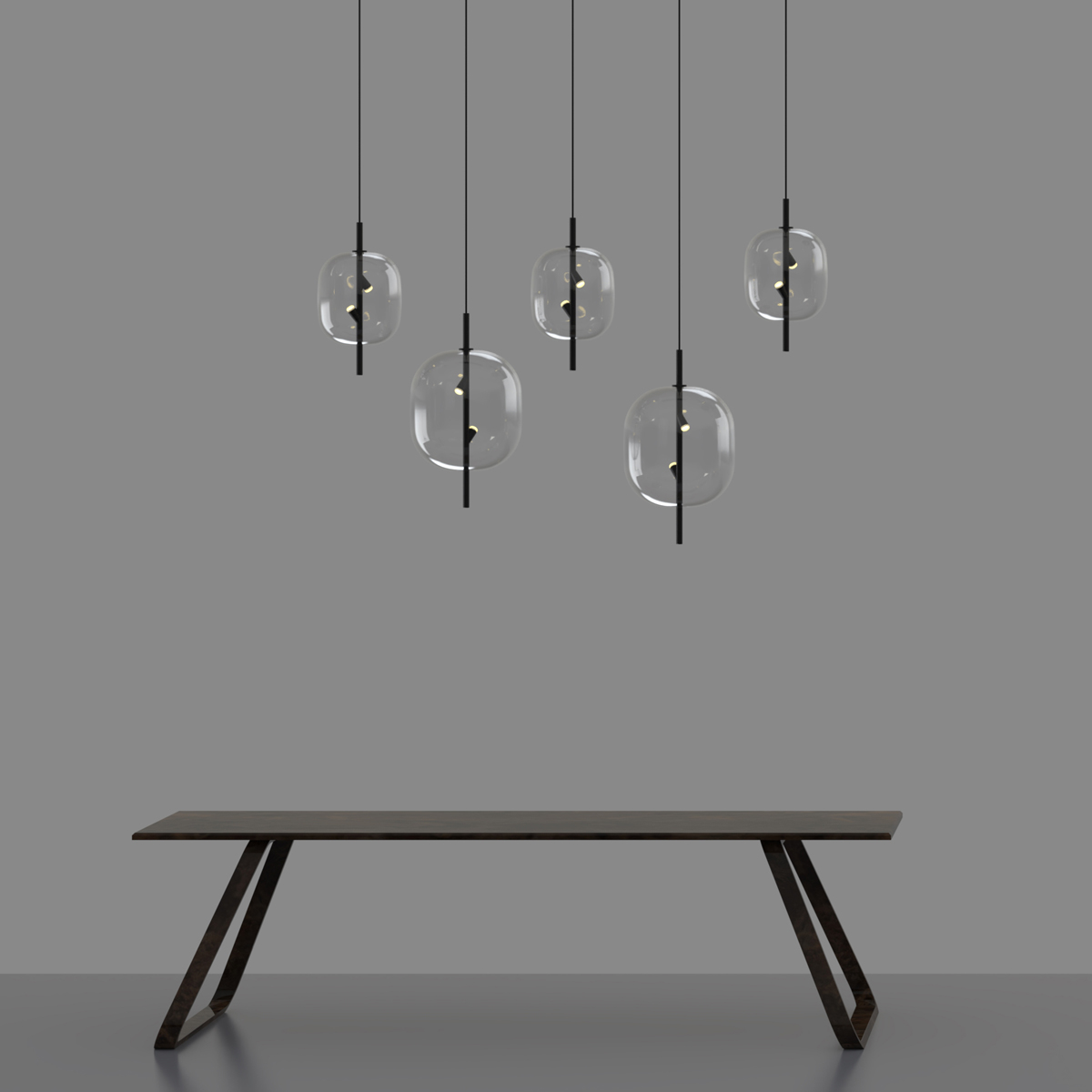 Подвесной светильник Delight Collection 10018P/1 black/clear Подвесной светильник Delight Collection 10018P/1 black/clear