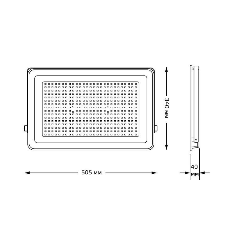 Прожектор светодиодный Gauss Qplus 300W 6500К 613511300