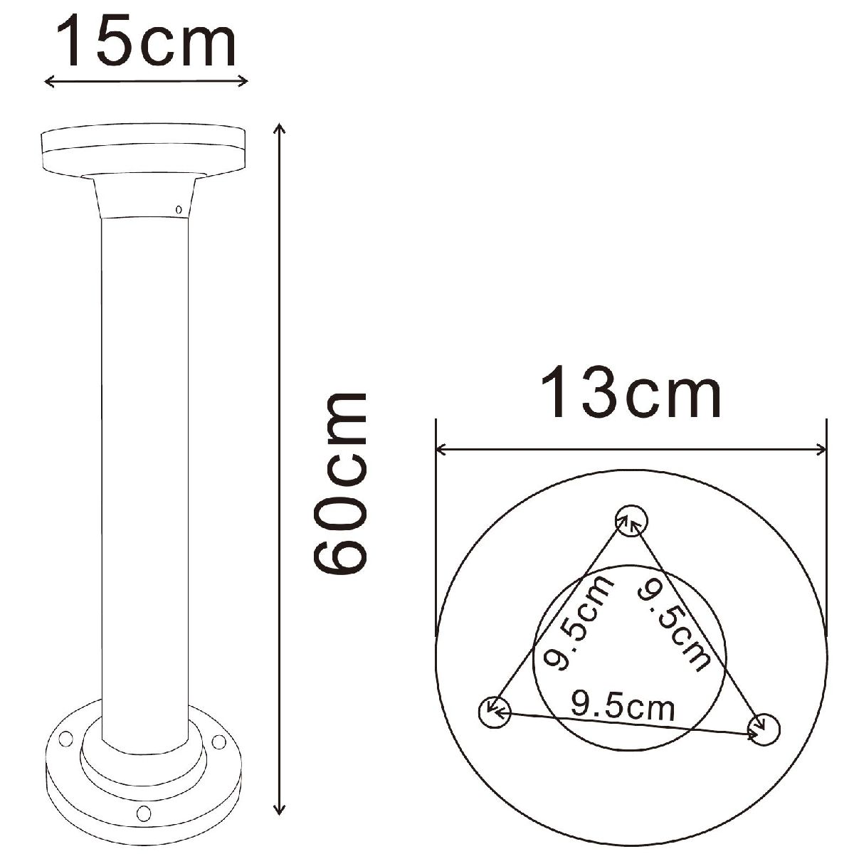 Ландшафтный светильник Arte Lamp Amsterdam A1212PA-1BK Ландшафтный светильник Arte Lamp Amsterdam A1212PA-1BK