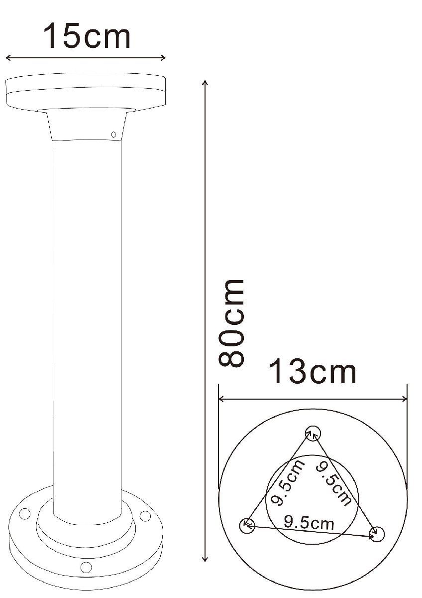 Ландшафтный светильник Arte Lamp Amsterdam A1213PA-1BK Ландшафтный светильник Arte Lamp Amsterdam A1213PA-1BK