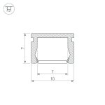 Профиль Arlight PIK-1007-2000 ANOD 023856