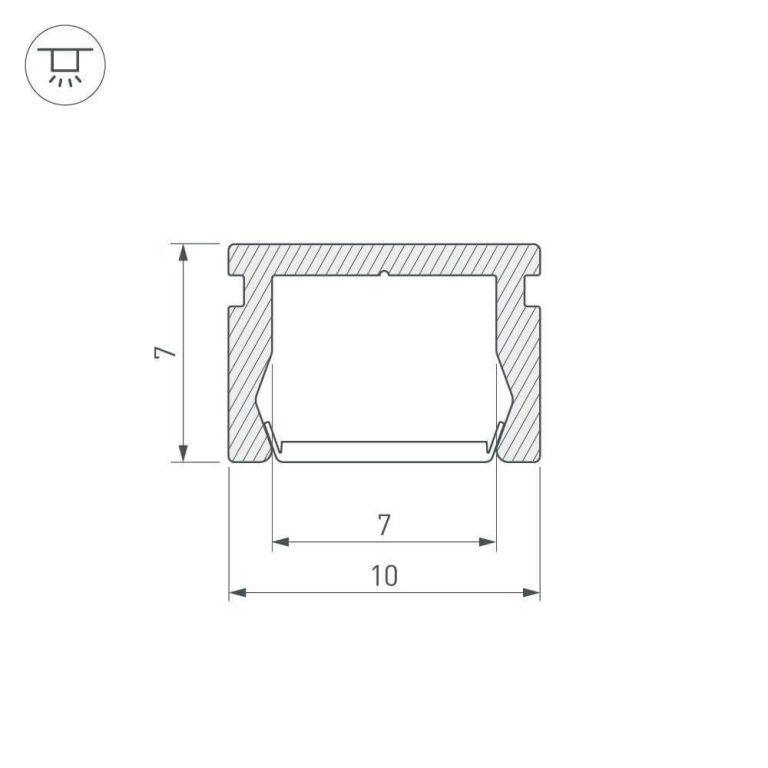 Профиль Arlight PIK-1007-2000 ANOD 023856