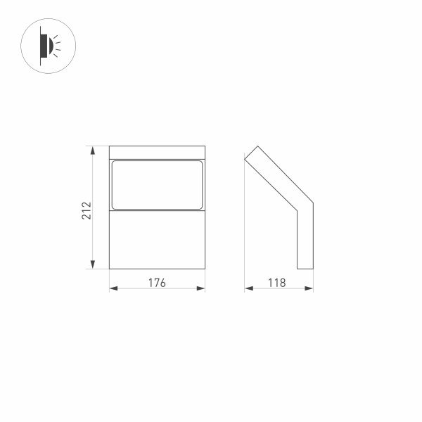 Настенный светильник Arlight Lgd-ecran 029989 Настенный светильник Arlight Lgd-ecran 029989