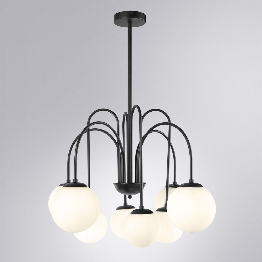 Люстра на штанге Arte Lamp Mebsuta A1675LM-8BK Люстра на штанге Arte Lamp Mebsuta A1675LM-8BK