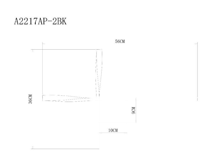 Настенный светильник Arte Lamp Acrux A2217AP-2BK