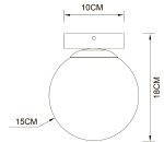 Настенно-потолочный светильник Arte Lamp Alcor A2224PL-1PB