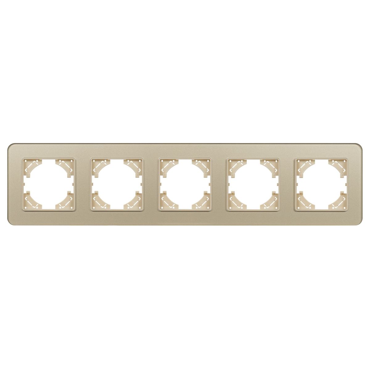 Рамка на 5 постов стеклянная Arlight FRM-OMALI-GS-5-GD 049707 Рамка на 5 постов стеклянная Arlight FRM-OMALI-GS-5-GD 049707