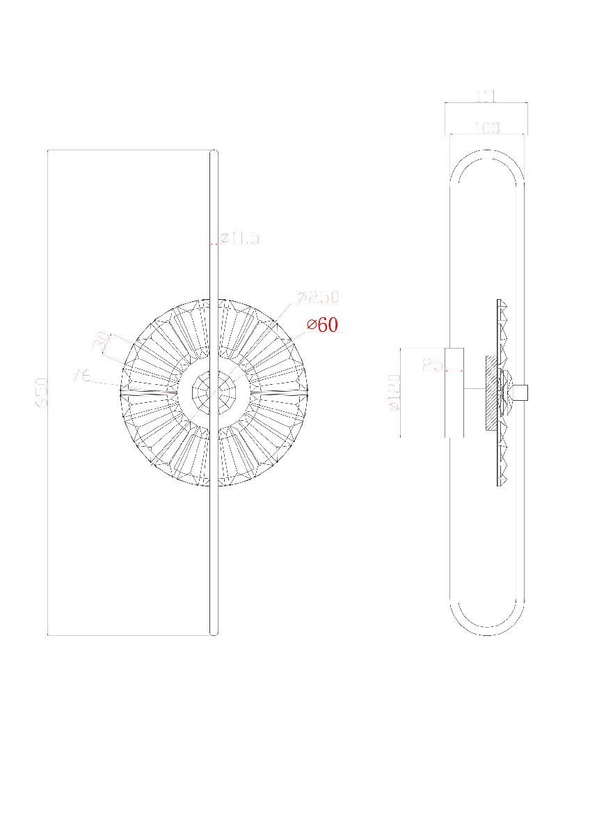 Настенный светильник Arte Lamp Almaaz A2563AP-1PB Настенный светильник Arte Lamp Almaaz A2563AP-1PB