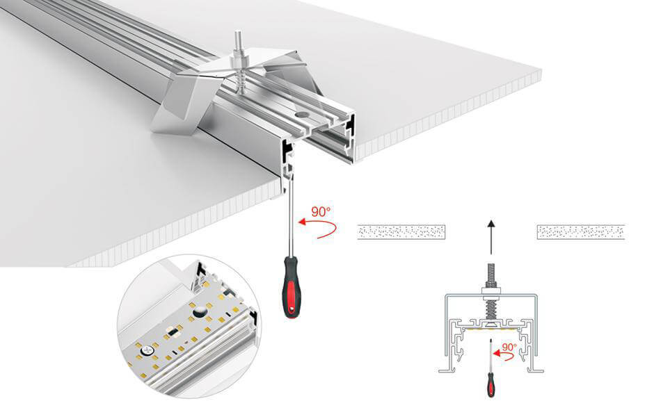 Профиль с экраном Arlight S2-LINIA69-F-2500 ANOD+OPAL 021177 Профиль с экраном Arlight S2-LINIA69-F-2500 ANOD+OPAL 021177