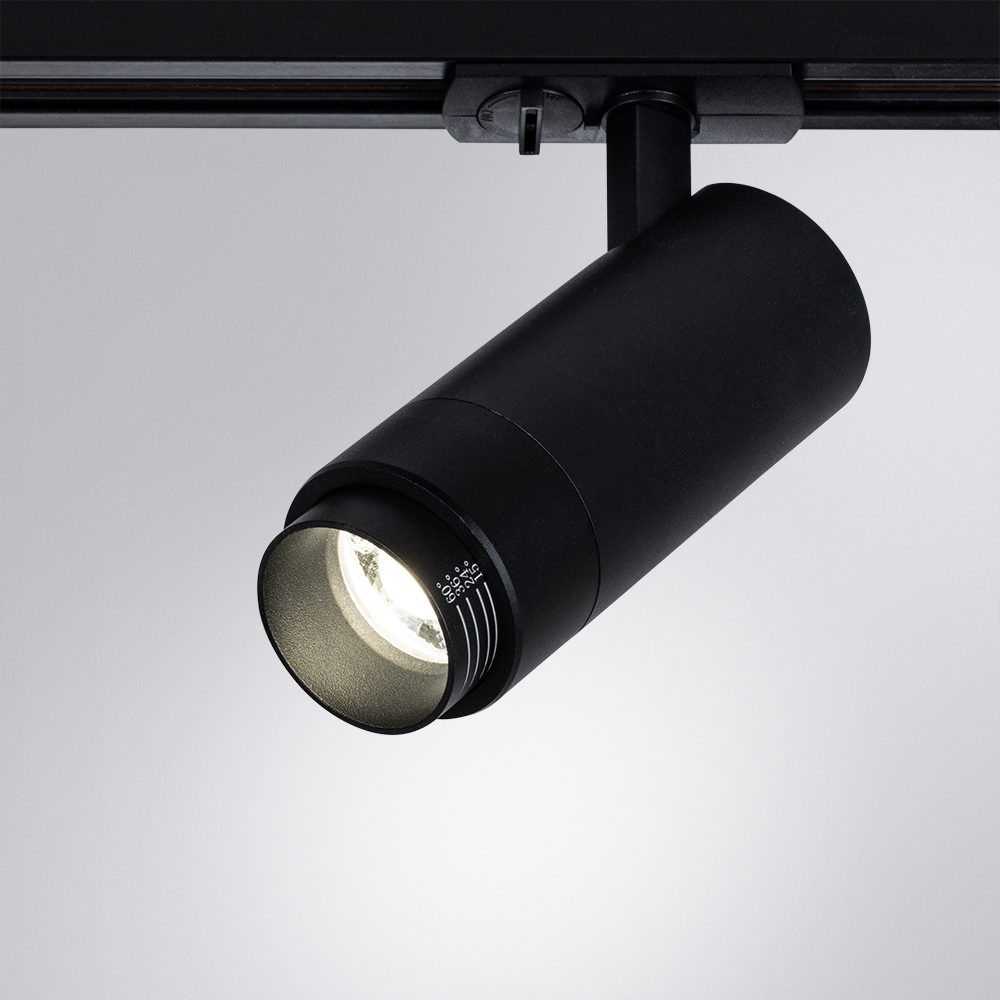 Трековый однофазный светильник Arte Lamp Merak A3540PL-1BK Трековый однофазный светильник Arte Lamp Merak A3540PL-1BK