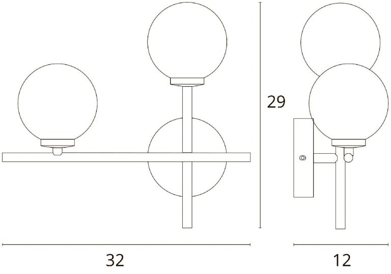 Бра Arte Lamp Bolla-Piccolo A3988AP-2AB