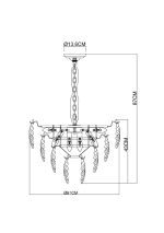 Подвесная люстра Arte Lamp Lilly A4070LM-9GO