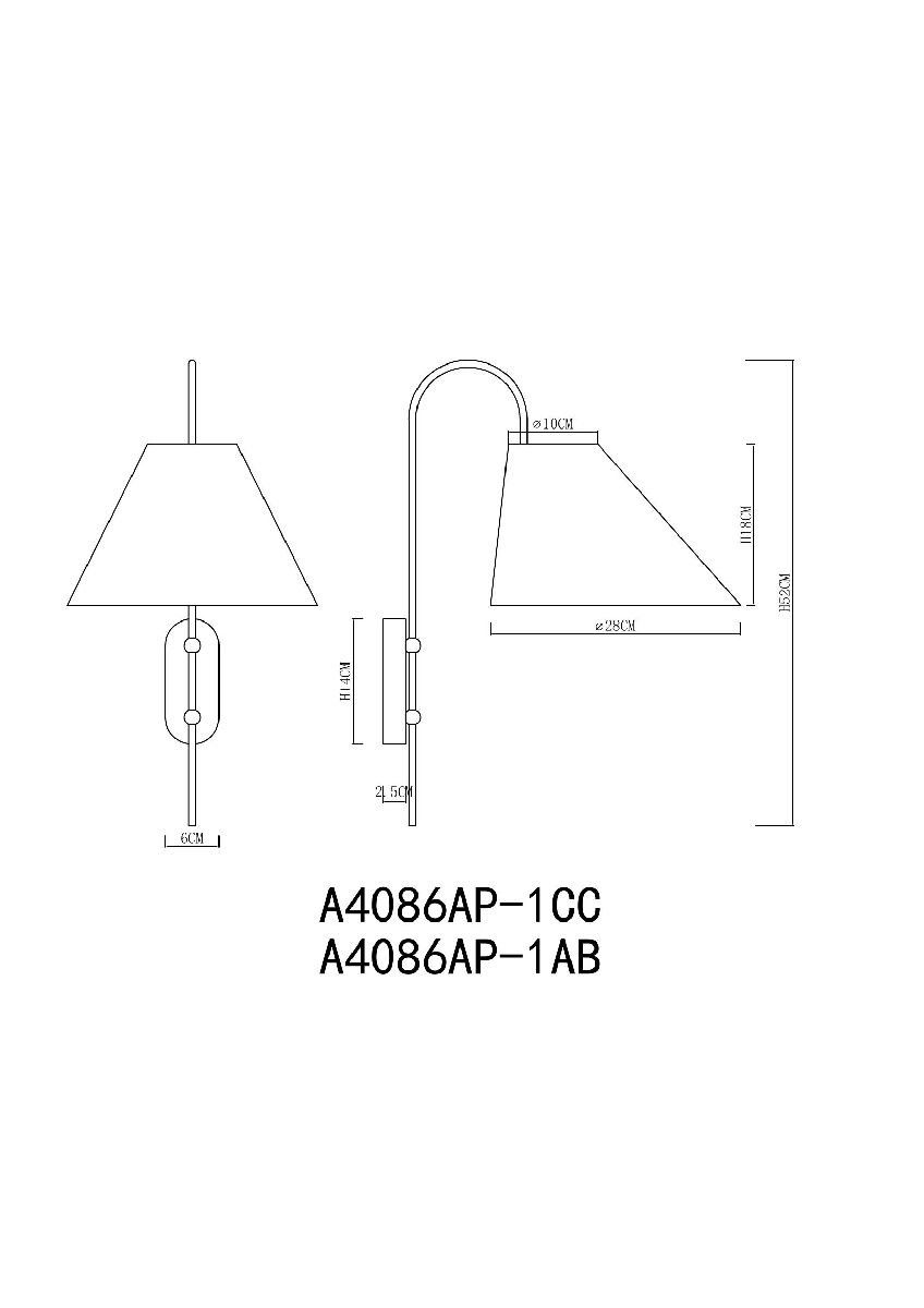 Бра Arte Lamp Rondo A4086AP-1AB Бра Arte Lamp Rondo A4086AP-1AB