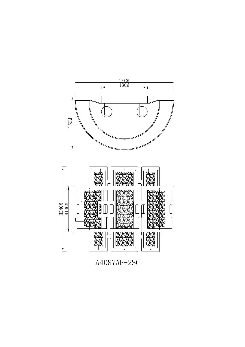 Настенный светильник Arte Lamp Blake A4087AP-2SG Настенный светильник Arte Lamp Blake A4087AP-2SG