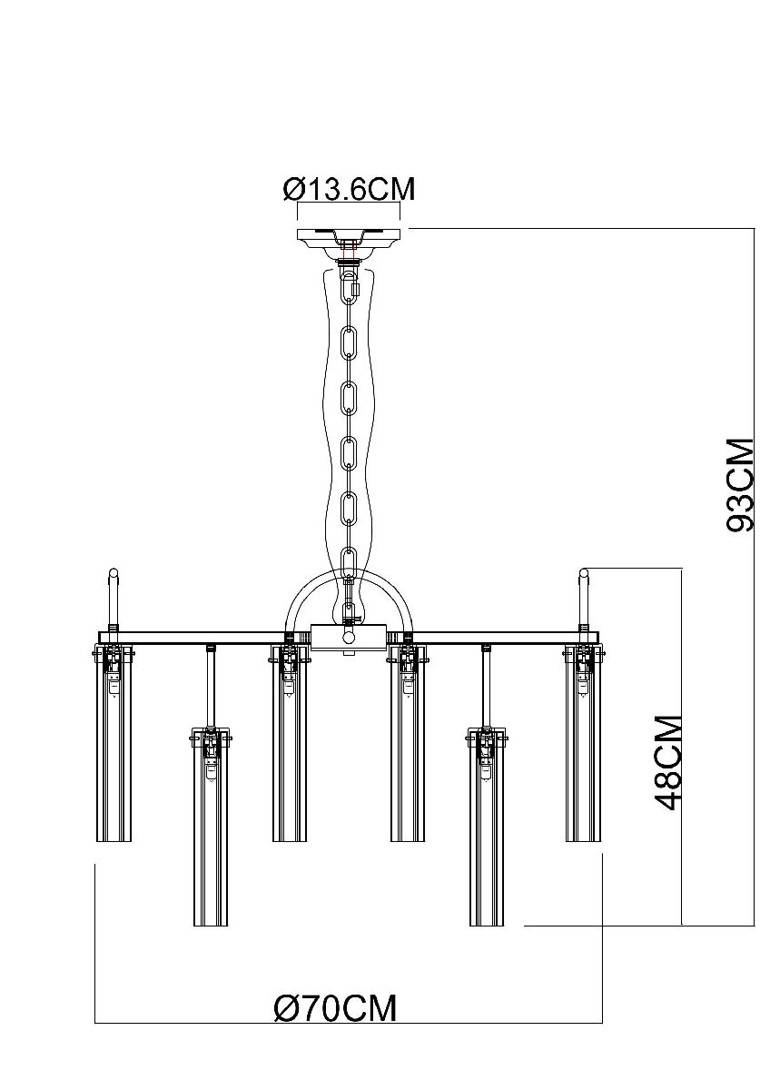Подвесная люстра Arte Lamp Borgia A4088LM-12AB Подвесная люстра Arte Lamp Borgia A4088LM-12AB
