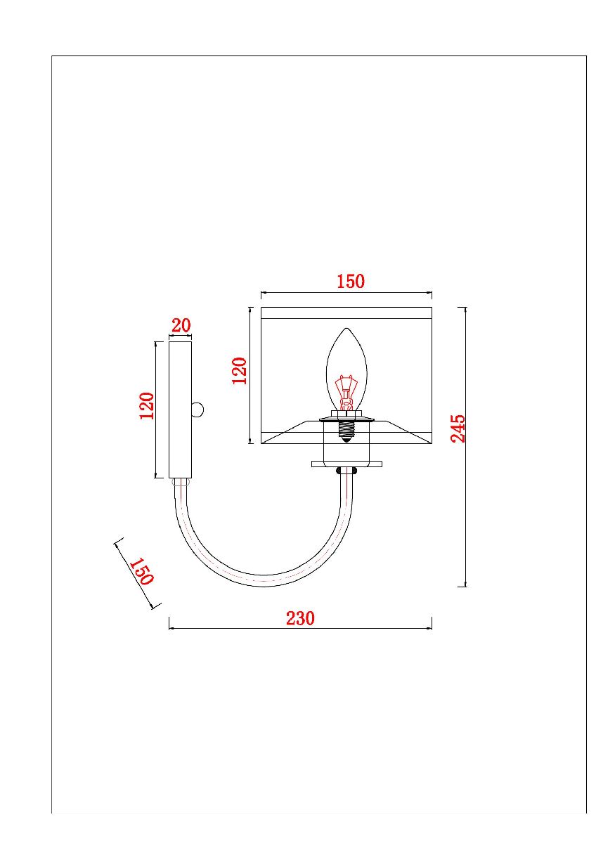 Бра Arte Lamp Attore A4092AP-1CC Бра Arte Lamp Attore A4092AP-1CC