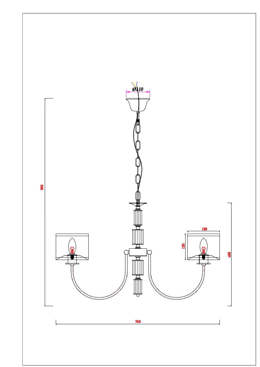 Подвесная люстра Arte Lamp Attore A4092LM-5CC Подвесная люстра Arte Lamp Attore A4092LM-5CC