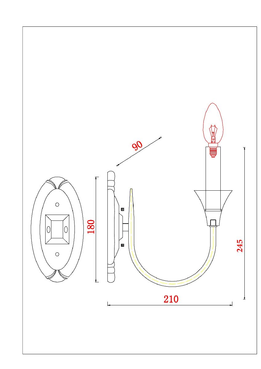 Бра Arte Lamp Collinetta A4094AP-1PB Бра Arte Lamp Collinetta A4094AP-1PB