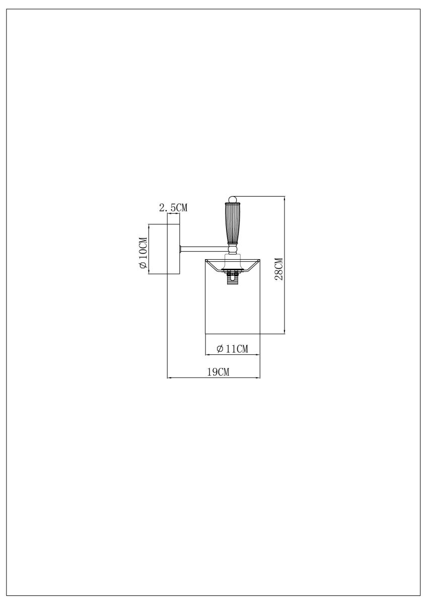 Бра Arte Lamp Waverley A4102AP-1PB Бра Arte Lamp Waverley A4102AP-1PB