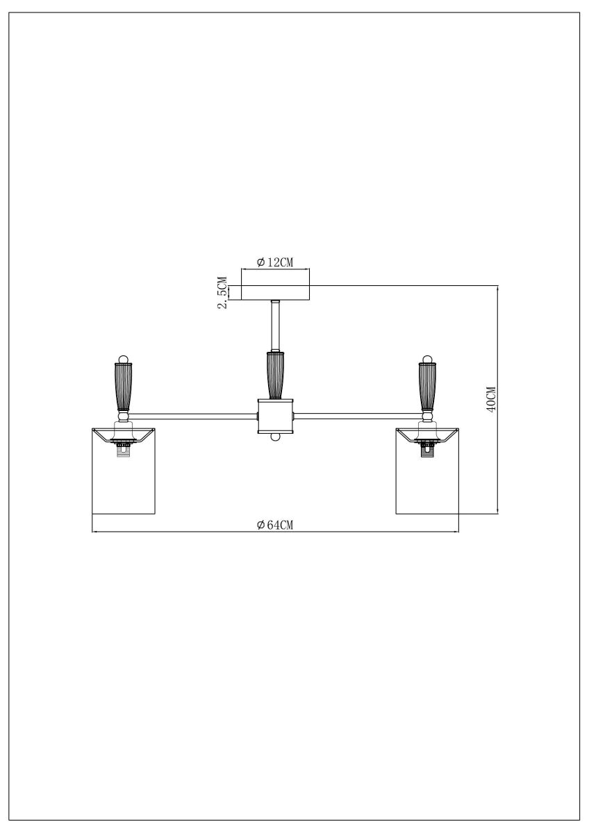 Люстра на штанге Arte Lamp Waverley A4102PL-5PB Люстра на штанге Arte Lamp Waverley A4102PL-5PB