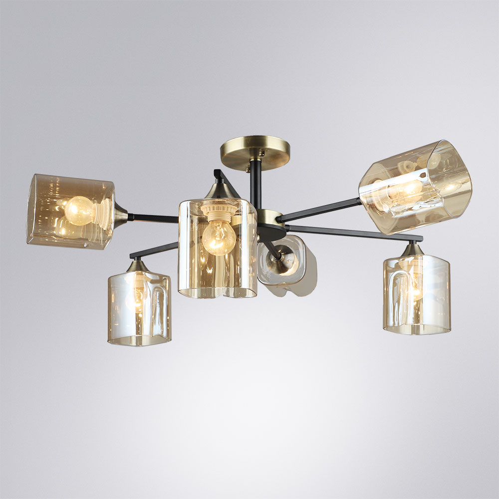Люстра на штанге Arte Lamp Merci A4185PL-6BK Люстра на штанге Arte Lamp Merci A4185PL-6BK