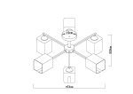Люстра на штанге Arte Lamp Merci A4185PL-6BK
