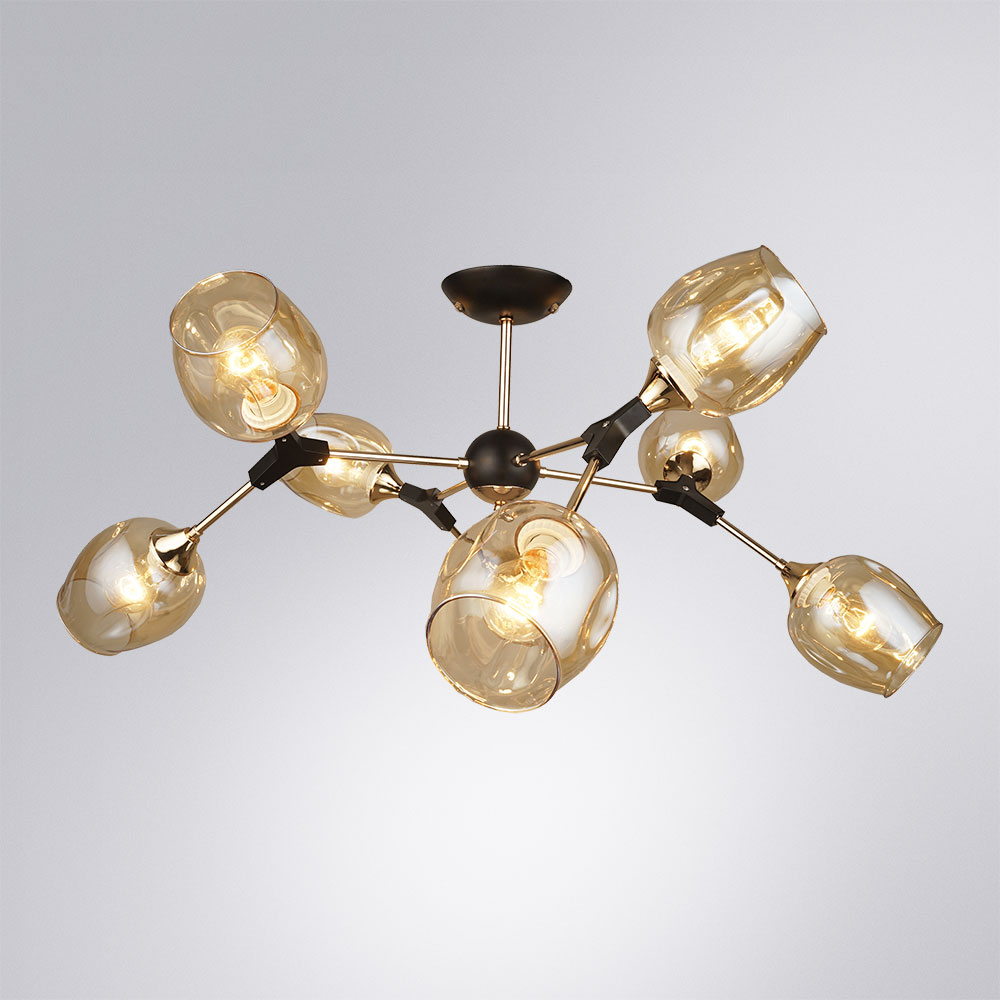 Люстра на штанге Arte Lamp Seppia A4211PL-8BK Люстра на штанге Arte Lamp Seppia A4211PL-8BK