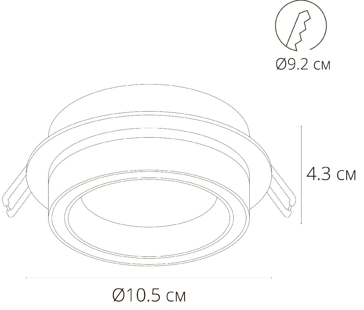 Встраиваемый светильник Arte Lamp Atik A4513PL-1WH Встраиваемый светильник Arte Lamp Atik A4513PL-1WH
