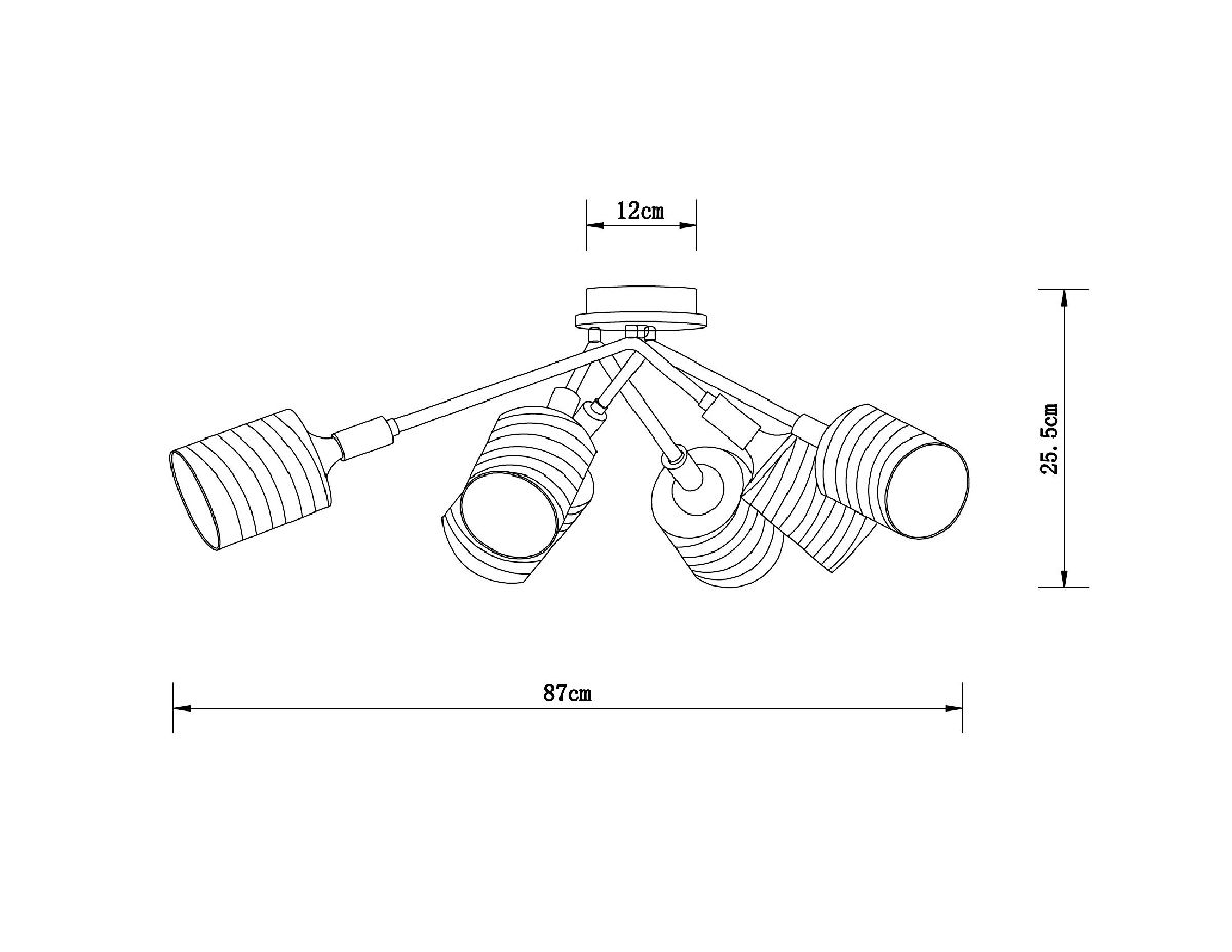 Потолочная люстра Arte Lamp Maria A4536PL-6AB Потолочная люстра Arte Lamp Maria A4536PL-6AB