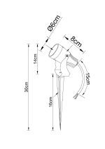 Грунтовый светильник Arte Lamp Elsie A4710IN-1BK