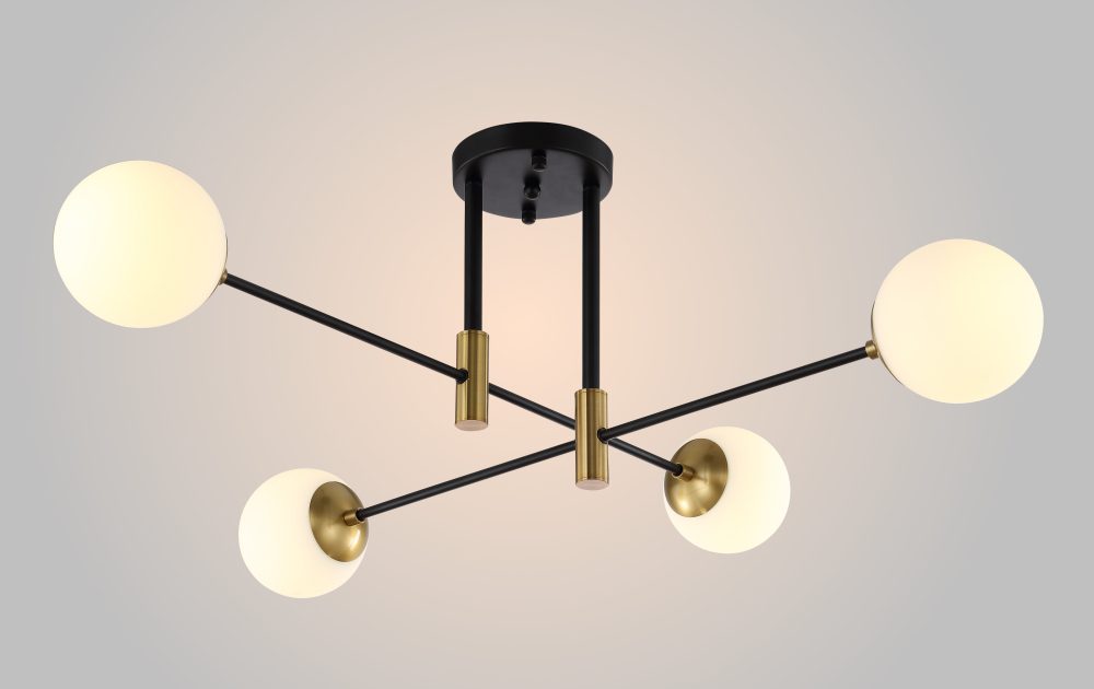 Потолочная люстра Crystal Lux Fidel FIDEL PL4 BLACK Потолочная люстра Crystal Lux Fidel FIDEL PL4 BLACK