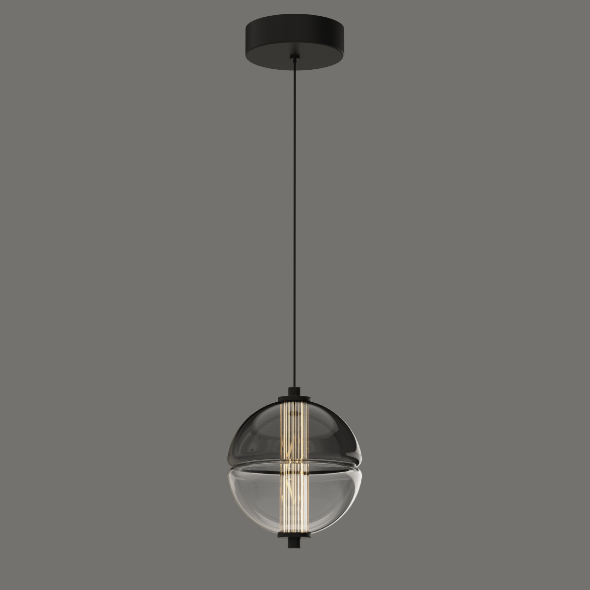 Подвесной светильник Delight Collection MD24022079-1A black/smoky Подвесной светильник Delight Collection MD24022079-1A black/smoky