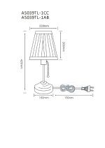 Настольная лампа Arte Lamp Marriot A5039TL-1AB