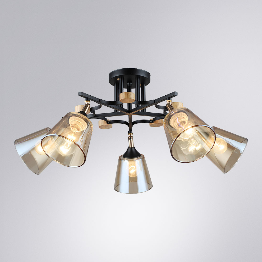 Потолочная люстра Arte Lamp Glassy A5078PL-5BK Потолочная люстра Arte Lamp Glassy A5078PL-5BK