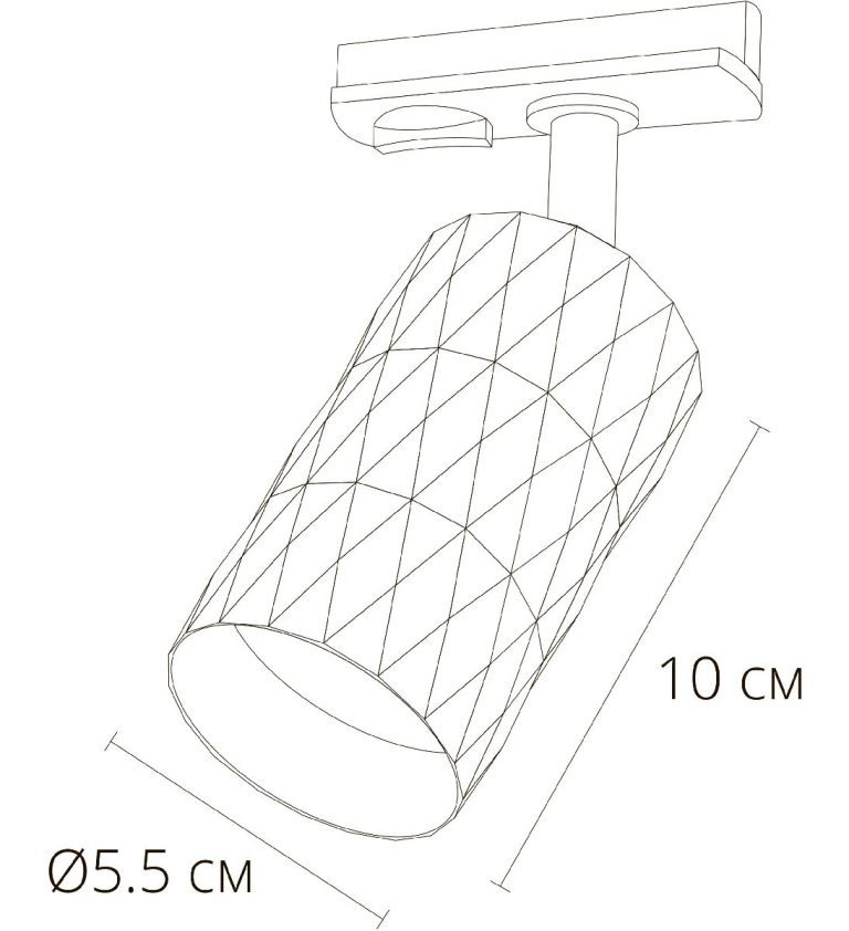Трековый однофазный светильник Arte Lamp Fang A5560PL-1BK