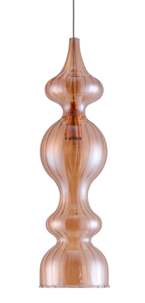 Подвесной светильник Crystal Lux Iris SP1 A Amber Подвесной светильник Crystal Lux Iris SP1 A Amber