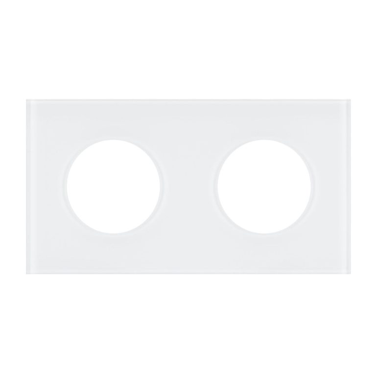 Рамка стеклянная на 2 поста Arlight FRM-GLARE-GC-2-WH 043835