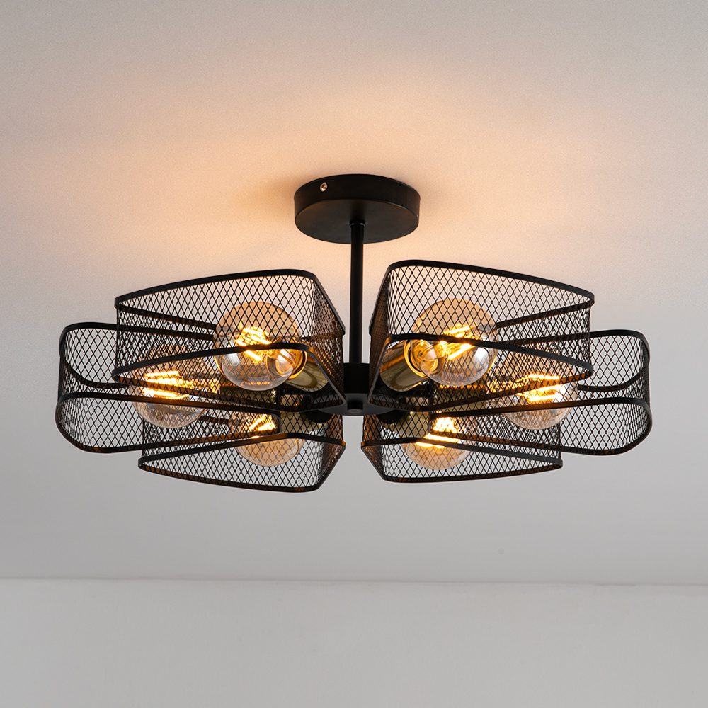 Люстра на штанге Arte Lamp Maasym A7044PL-6BK Люстра на штанге Arte Lamp Maasym A7044PL-6BK